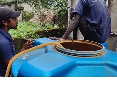 Photo attached by reviewer Rajat Kanti Nath — SRS tank cleaning work