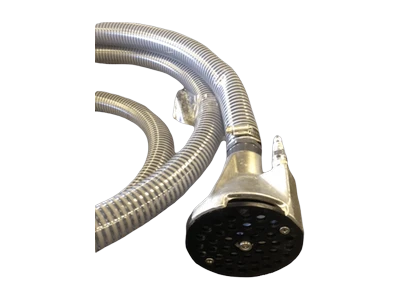 Flexible vacuum hose attachment used for sludge removal
