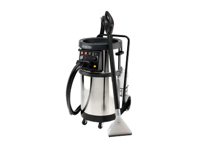 Wet and dry vacuum extraction machine used for tank cleaning